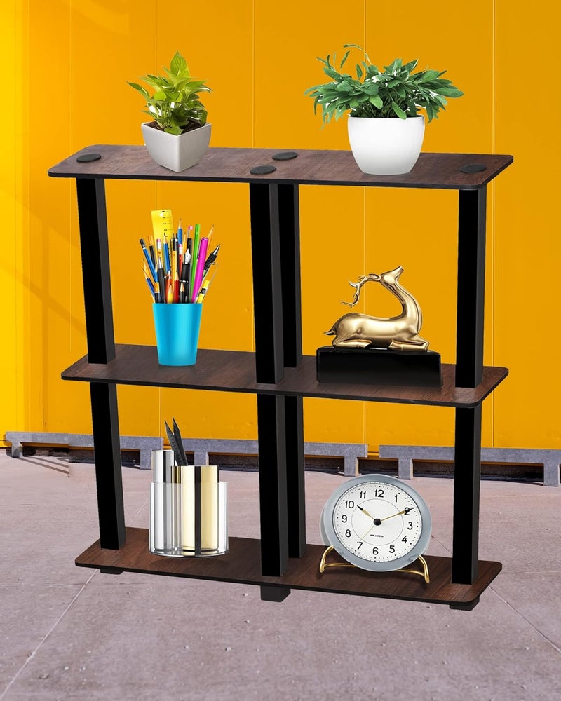 LINGAZ 4 Tier Floor Wall Standing End Table Storage Shelves and Display Organizer - Image 2