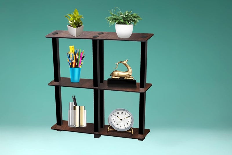 LINGAZ 4 Tier Floor Wall Standing End Table Storage Shelves and Display Organizer - Image 3