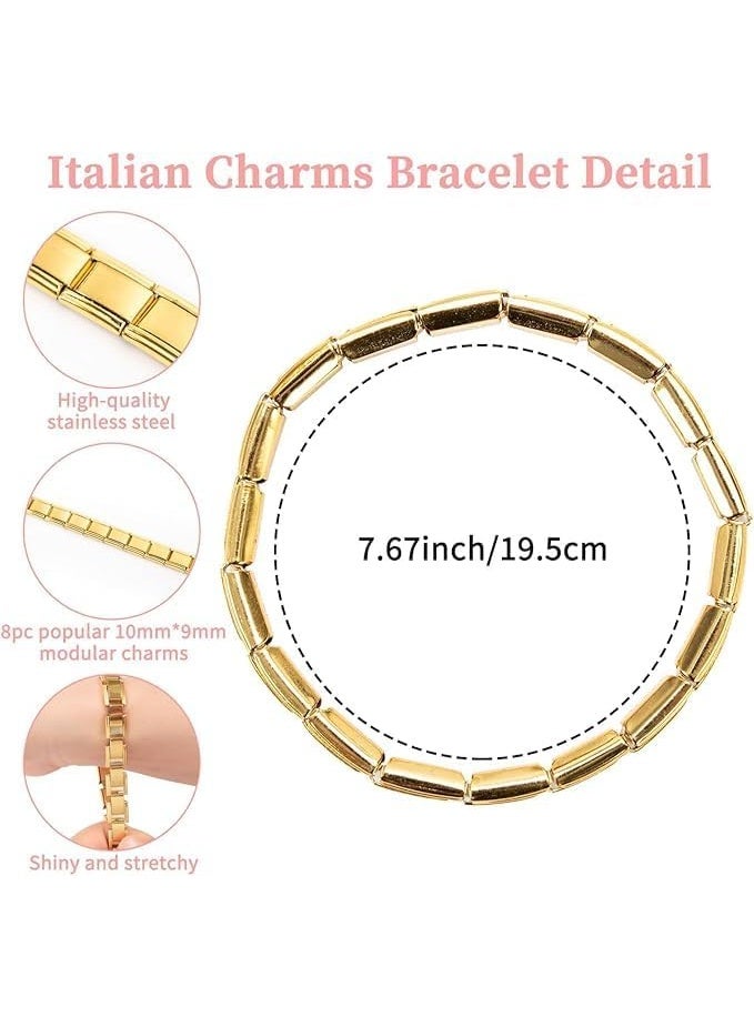 فيروز جوليري سوار إيطالي مطاطي من ستانلس ستيل المقاوم للصدأ  أساور مرنة قابلة للتمدد ومتغيرة بتصميم كلاسيكي، للجنسين . من فيروز جوليري . - Image 3