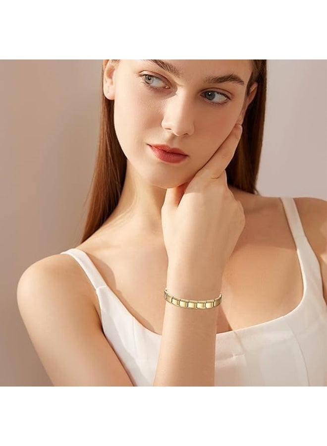 فيروز جوليري سوار إيطالي مطاطي من ستانلس ستيل المقاوم للصدأ  أساور مرنة قابلة للتمدد ومتغيرة بتصميم كلاسيكي، للجنسين . من فيروز جوليري . - Image 5