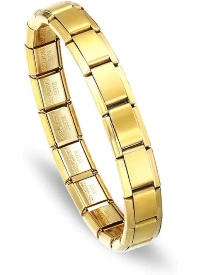 فيروز جوليري سوار إيطالي مطاطي من ستانلس ستيل المقاوم للصدأ  أساور مرنة قابلة للتمدد ومتغيرة بتصميم كلاسيكي، للجنسين . من فيروز جوليري . - Image 1