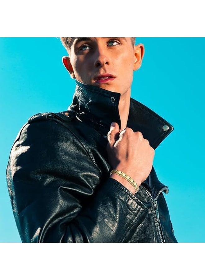 فيروز جوليري سوار إيطالي مطاطي من ستانلس ستيل المقاوم للصدأ  أساور مرنة قابلة للتمدد ومتغيرة بتصميم كلاسيكي، للجنسين . من فيروز جوليري . - Image 4