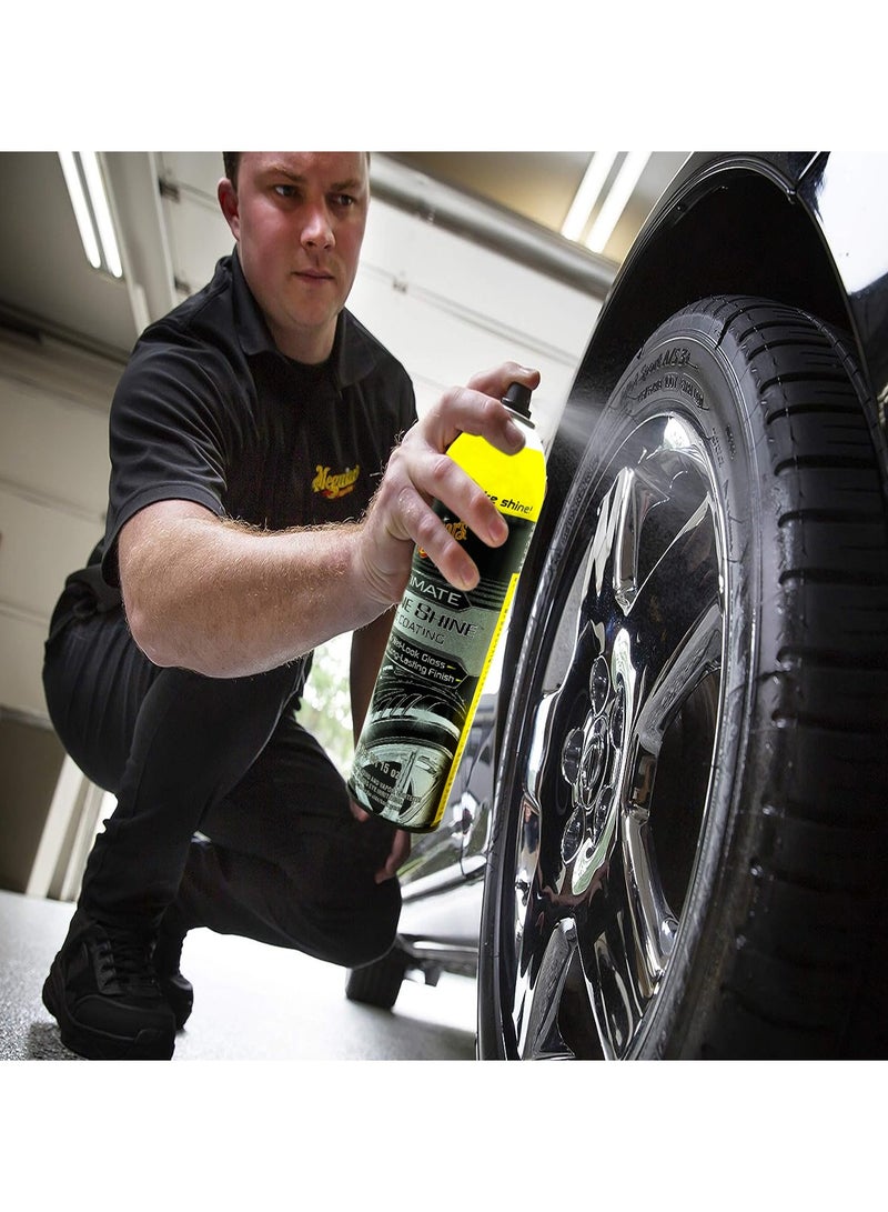 Meguiar's Ultimate Insane Shine Tire Coating Spray 425g High Gloss Lasting - Image 5