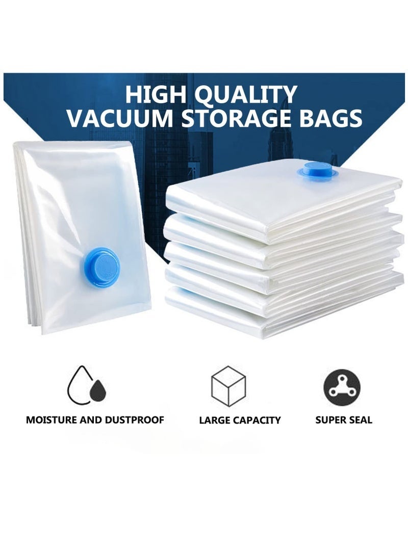 Bukela Vacuum Bag Vacuum Storage Bags - Space Saver Vacuum Storage Bags Reusable Clothes Storage Bags Vacuum Seal Bags for Clothing Comforters Blankets Bedding (2 Medium/2 Large/2 Jumbo) - Image 2