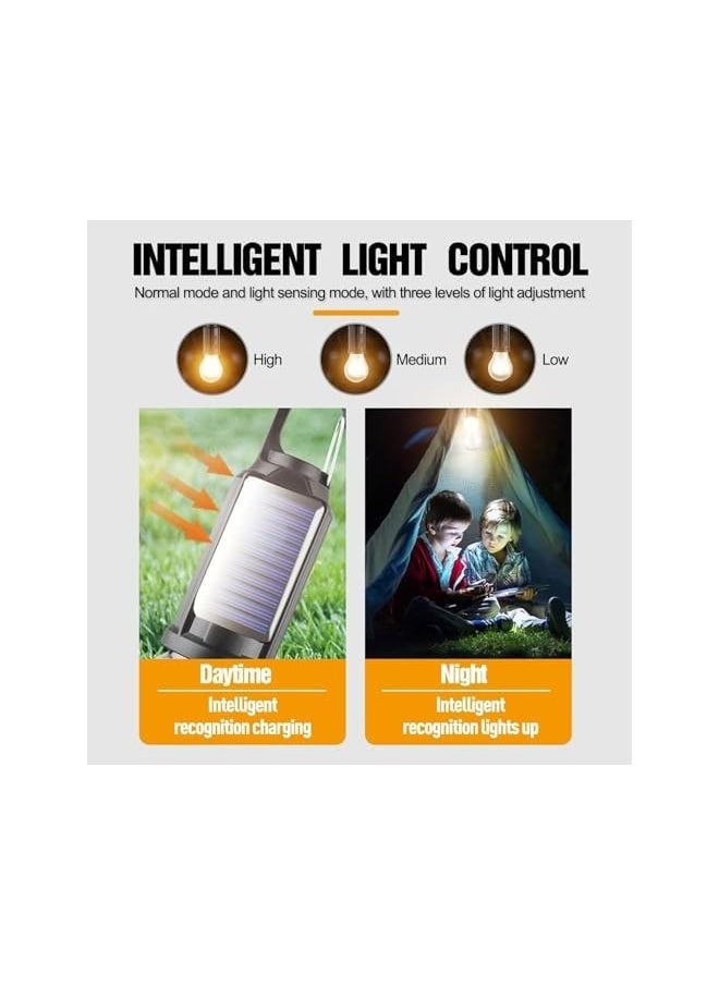 erorex LED Camping Lantern, Portable Solar Light Bulb with 3 Lighting Modes, Battery Powered Emergency Lantern for Power Outages, Camping, Hiking & Indoor Use, 2 Pack  - Image 4