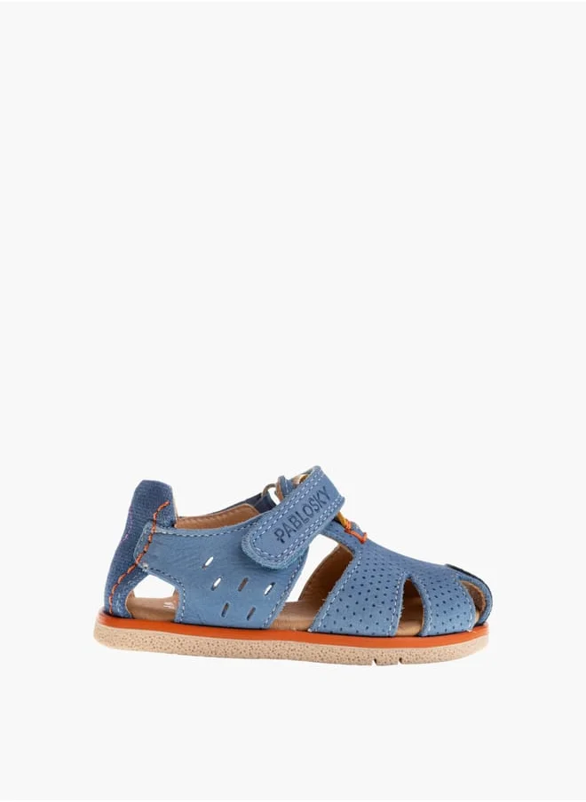 Pablosky Boys Strap Sandals With Hook And Loop Closure
