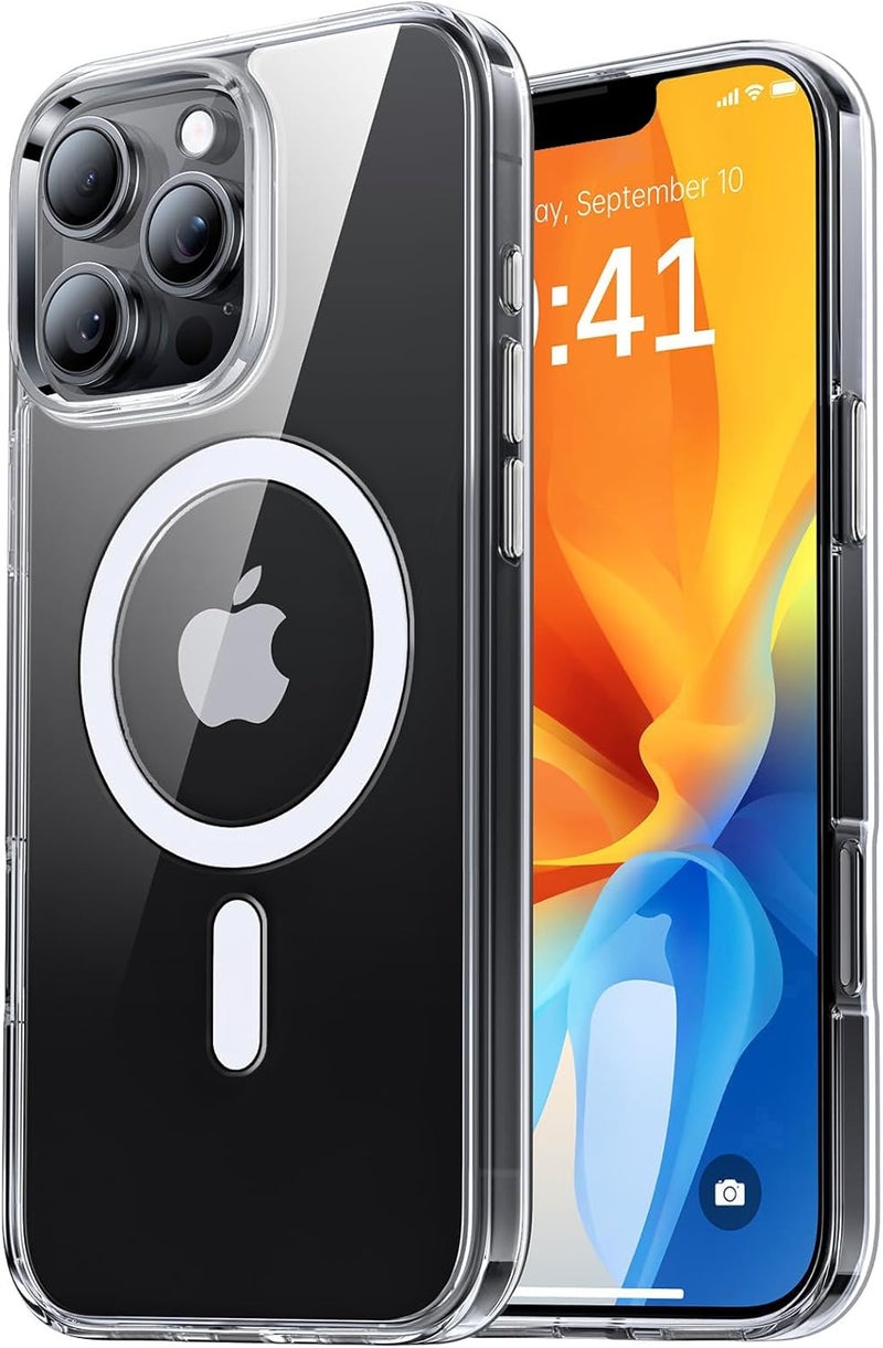 Eligo For Iphone 13 Pro Magnetic Case, Compatible With Magsafe, Anti-Yellowing Crystal Clear Shockproof Protection Back Cover, Ultra Slim Strong Magnet Phone Shell Case For Apple 13 Pro 2021 - Image 1