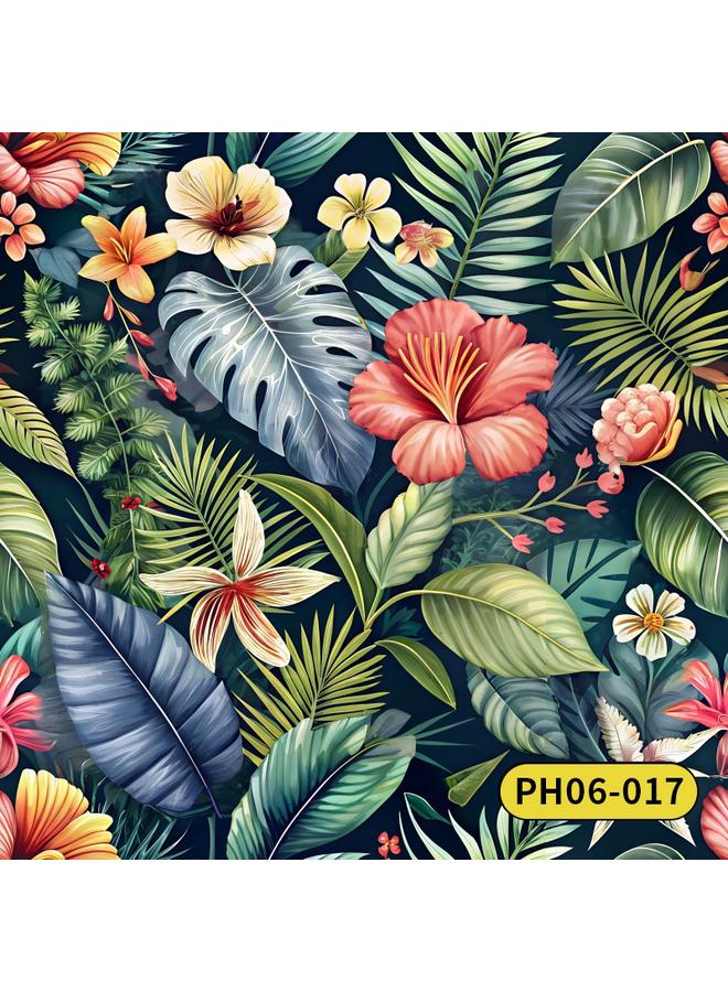 Bluejw Wallpaper Wall Stickers Plant Flower TV Background Wall Decoration High Sense Wallpaper Self-adhesive Flower Wallpaper - Image 1