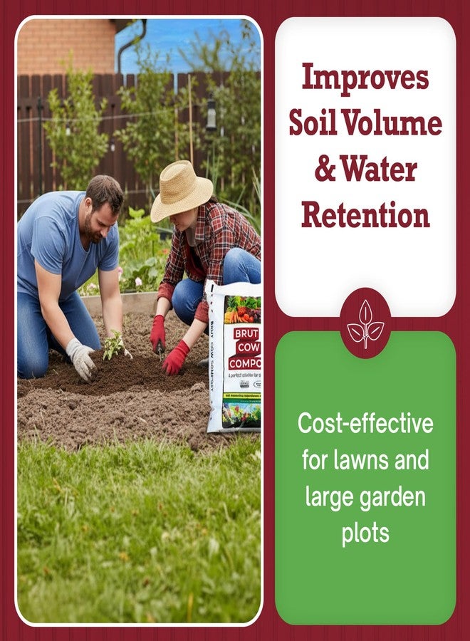 BRUT WORM FARMS Cow Compost - 10 Quart - Nutrient-Rich Fertilizer for Thriving Gardens - Safe, Pure, and Effective - Image 5