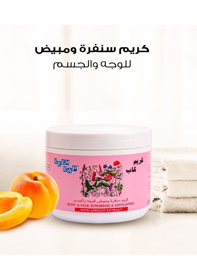 Pack of 3 Body And Face Scrubbing And Exfoliating Cream With Apricot Extract