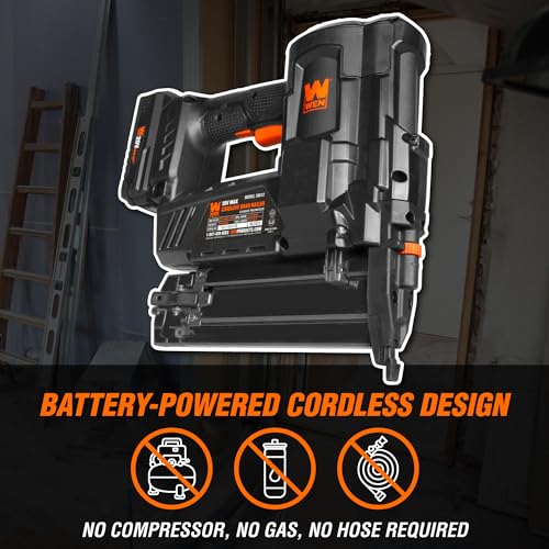 WEN 20V Max Cordless 18-Gauge Brad Nailer with 2.0Ah Battery and Charger (20512) - Image 5