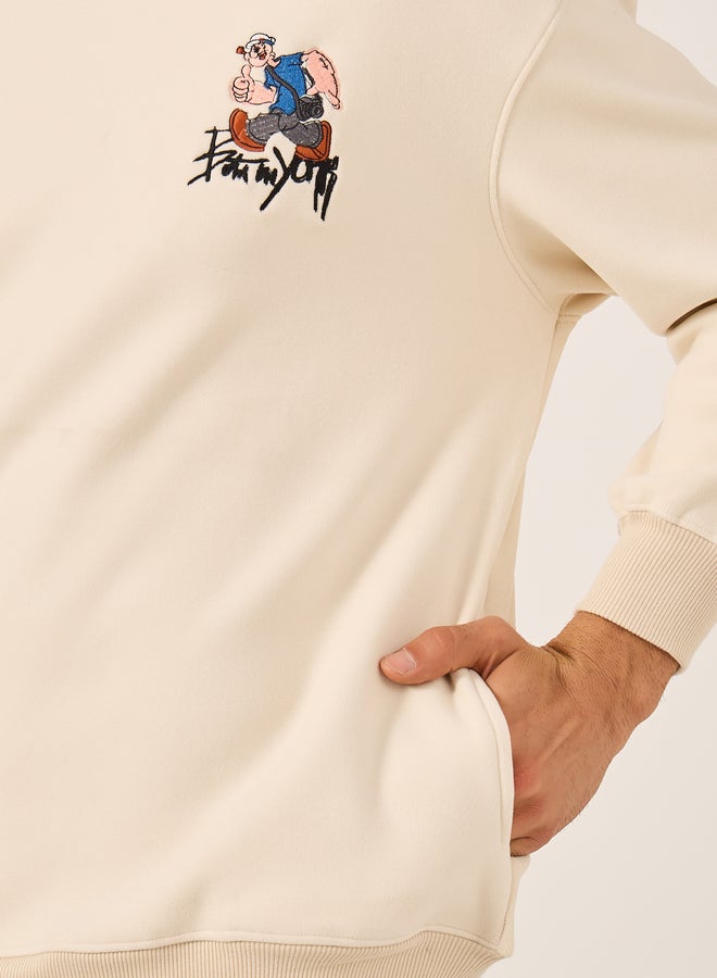Fort Collins Fort Collins Embroidered Round Neck Oversized Sweatshirt  - Image 3