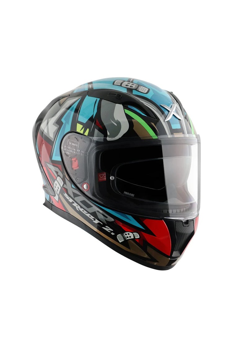 AXOR STREET BOBBY HEX BLUE RED - M  - Image 3