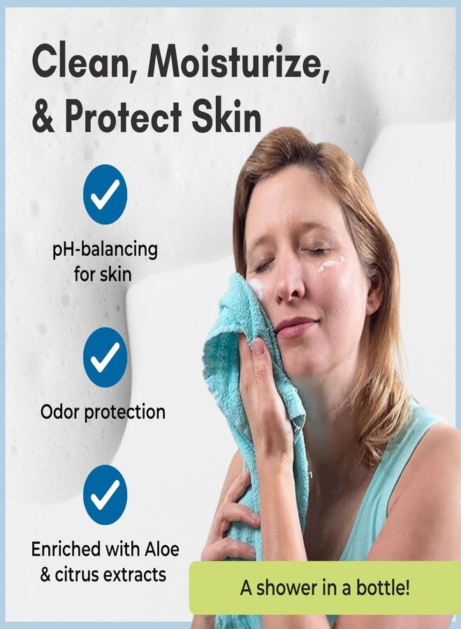 Nurture Valley Nurture Rinse Free Waterless Foaming Cleanser | Women, Camping, Elderly & Hospital Care | Waterless Shower & Bath Wash w/Aloe for Sensitive Dry Skin - Image 4