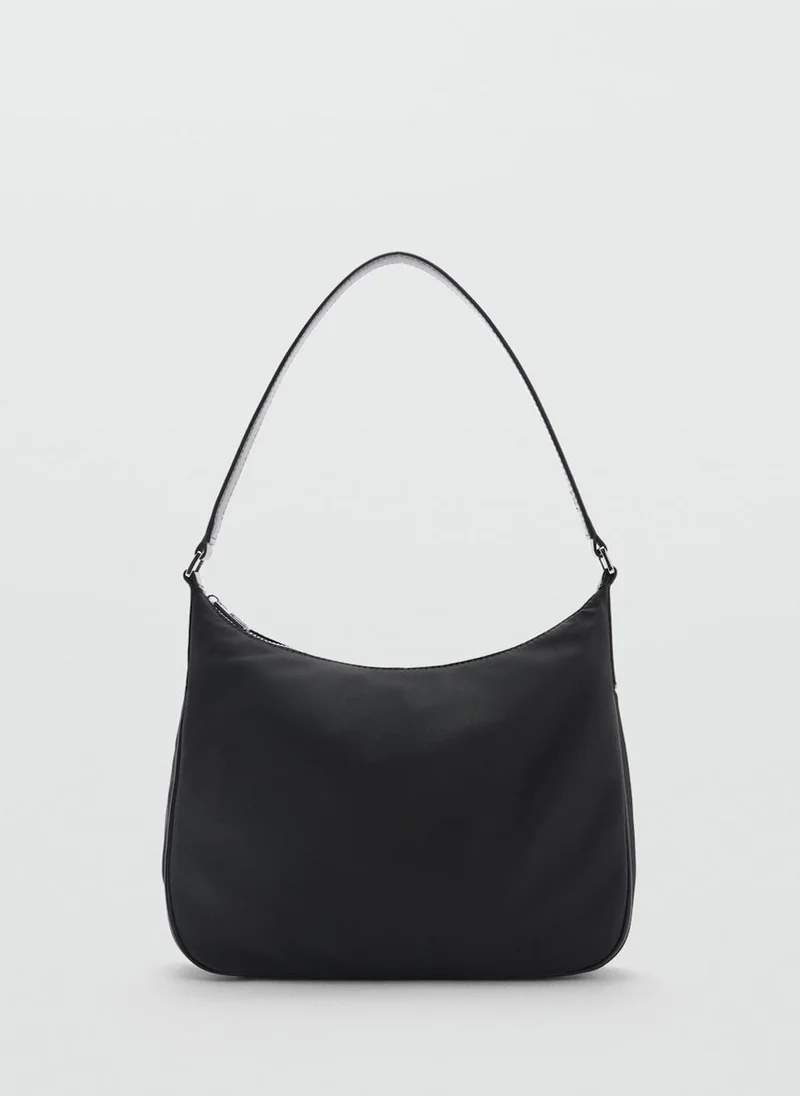 MANGO Medium nylon shoulder bag