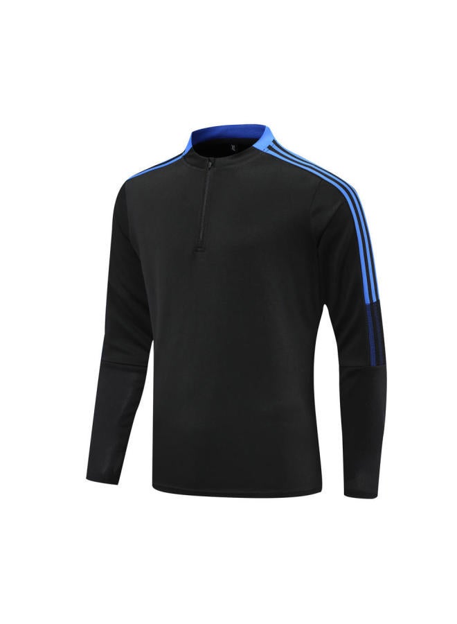 Adult Jersey Competition Team Class Uniform Outing Uniform Autumn And Winter Children's Half Zipper Football Uniform Training Uniform Suit Long Sleeve