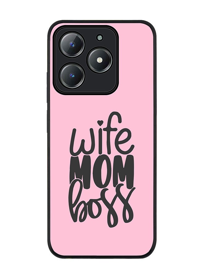Stylizedd For Realme C63 / Realme C61 4G Case,Slim fit Camera Protection, Shockproof Thin Phone cover  - Wife Mom Boss - Image 1