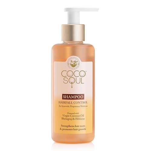 Coco Soul Hair Fall Control Shampoo with Ayurvedic Medicine | 100% Cold Pressed Virgin Coconut | Bhringraj & Hibiscus | Sulphate & Paraben Free | From Makers of Parachute Advansed | 200 ml - Image 1