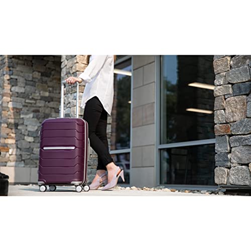 Samsonite Freeform Hardside Carry-On Luggage with Spinner Wheels - Hardshell Suitcase - TSA, Airline-Approved - Expandable Hard Shell, Smooth Rolling Wheels for Lightweight Travel - Amethyst Purple - Image 2