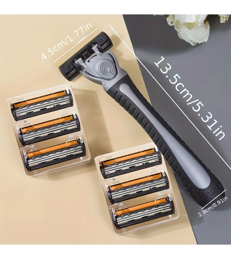 3 Layer Travel Safety Razor For Women Body Bikini With 1 Handle 3 Blades - Image 4