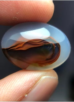 HADI Natural Sulaimani Aqeeq - 16.2ct - 20 x 15mmm  - Image 2