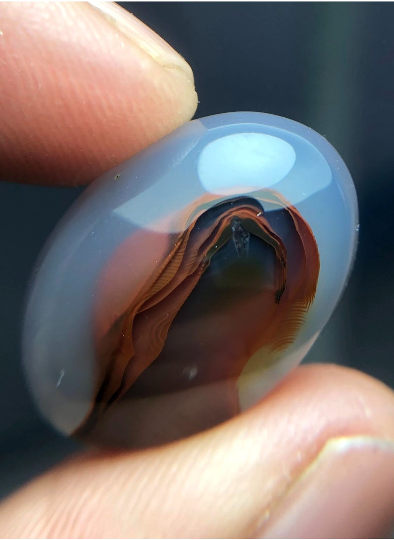 HADI Natural Sulaimani Aqeeq - 16.2ct - 20 x 15mmm  - Image 3