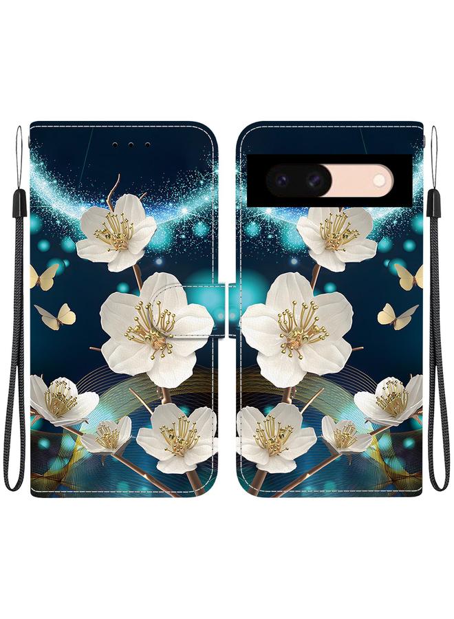 Zaboon Case For Google Pixel 8a Crystal Texture Colored Drawing Leather Phone Case - Image 1