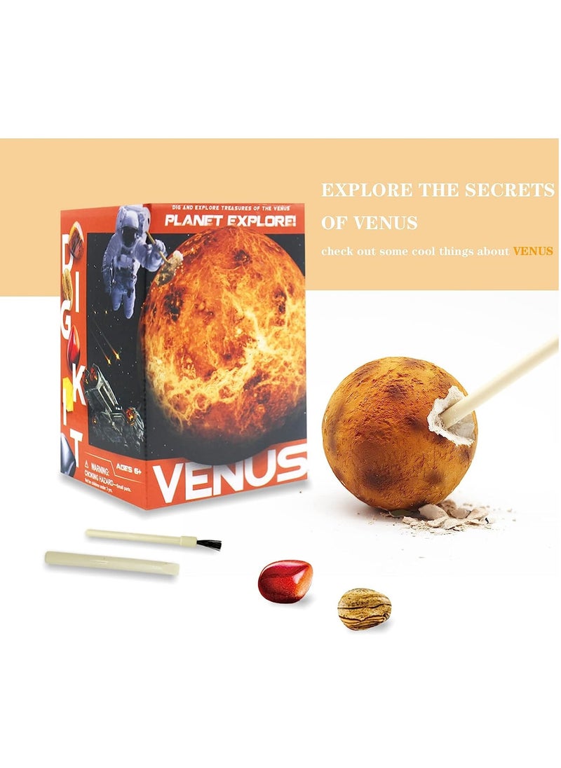 UKR UKR Venus Digging Kit – Educational Science & Geology Set for Kids | STEM Learning Toy with Solar System Planets & Gem Excavation Activity  - Image 5