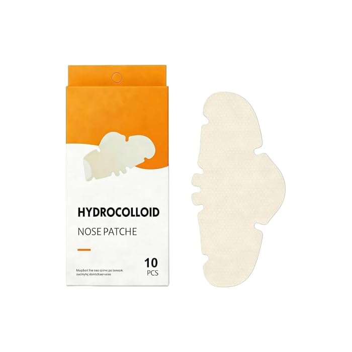 Clennaner Hydrocolloid Nose Strips, 10 Pieces for Blemishes, Zits and Blackhead Removal, Pore Strips for Men and Women, Gentle Skin Care Solution