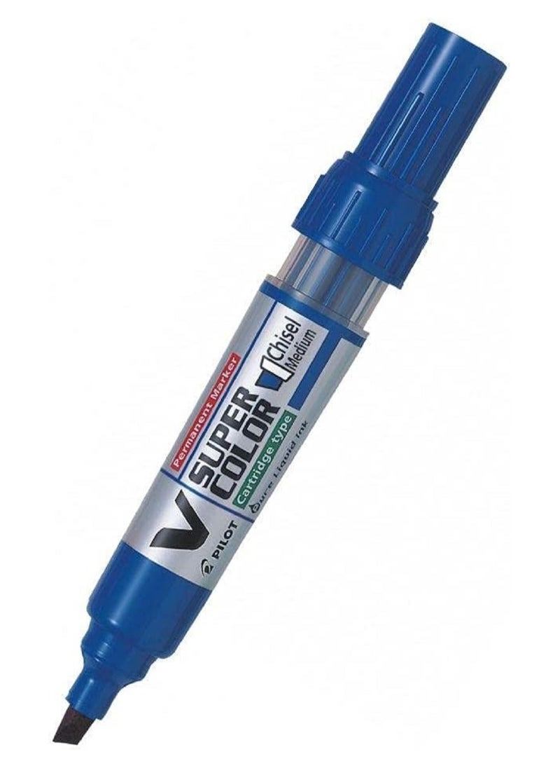 PILOT PILOT Permanent Marker - V Super Color, Blue  - Image 1