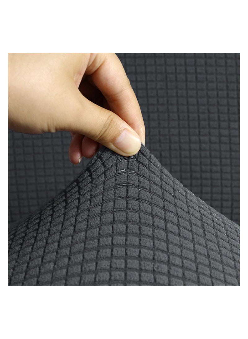 Fabienne Stretch Fit 7 Seater Sofa Cover Set 3211 Combination Soft Brushed Fabric Couch Cover Exquisitely Full Coverage Furniture Protector Slipcover Seven Seater Fits on Standard and Recliner Sofa Grey - Image 3