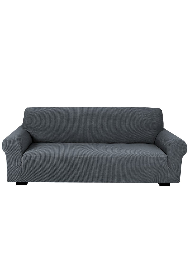 Fabienne Stretch Fit 7 Seater Sofa Cover Set 3211 Combination Soft Brushed Fabric Couch Cover Exquisitely Full Coverage Furniture Protector Slipcover Seven Seater Fits on Standard and Recliner Sofa Grey - Image 5