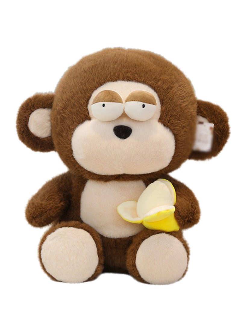 35 CM Monkey Plush Toy Soft Stuffed Cute Cartoon Animals Doll For Girls And Boys All Ages Gift（Brown） - Image 1
