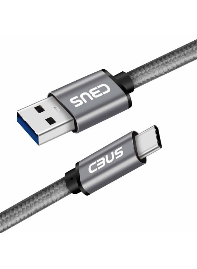 Cbus Wireless CBUS 6ft USB to USB C Cable Fast Charging Cord Type-C Compatible with iPhone 16/16e/15/Pro/Max/Plus, iPad 10, iPad Pro/Air/Mini A17 Pro, Mini 6 Heavy-Duty Braided (Space Gray) - Image 5