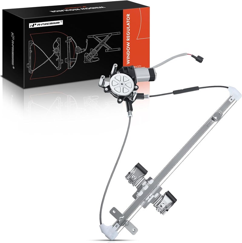 A-Premium Power Window Regulator with Motor for Dodge Dakota, Mitsubishi Raider, and Ram Dakota - Rear Right Passenger Side - Image 1