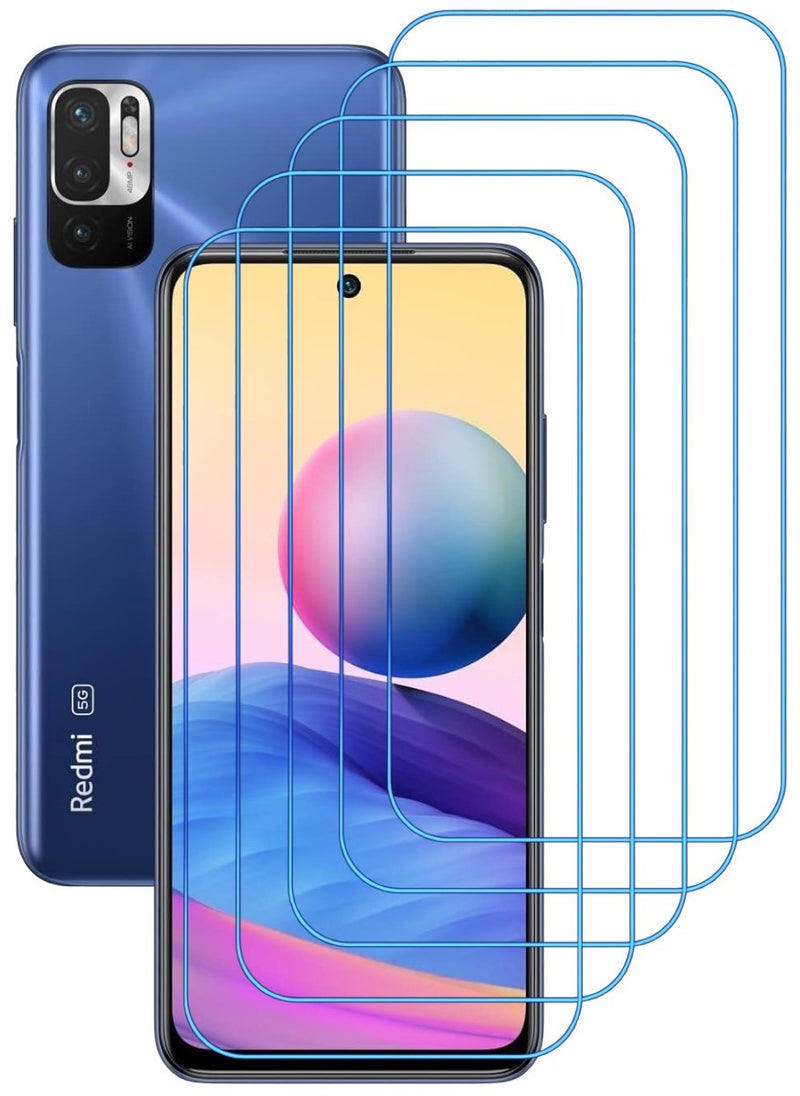 ACLIX 5 Pieces Antistatic ESD Dustproof Premium Quality High Definition Clear Tempered Glass Screen Protector Designed For Xiaomi Redmi Note 10 5G - Image 1