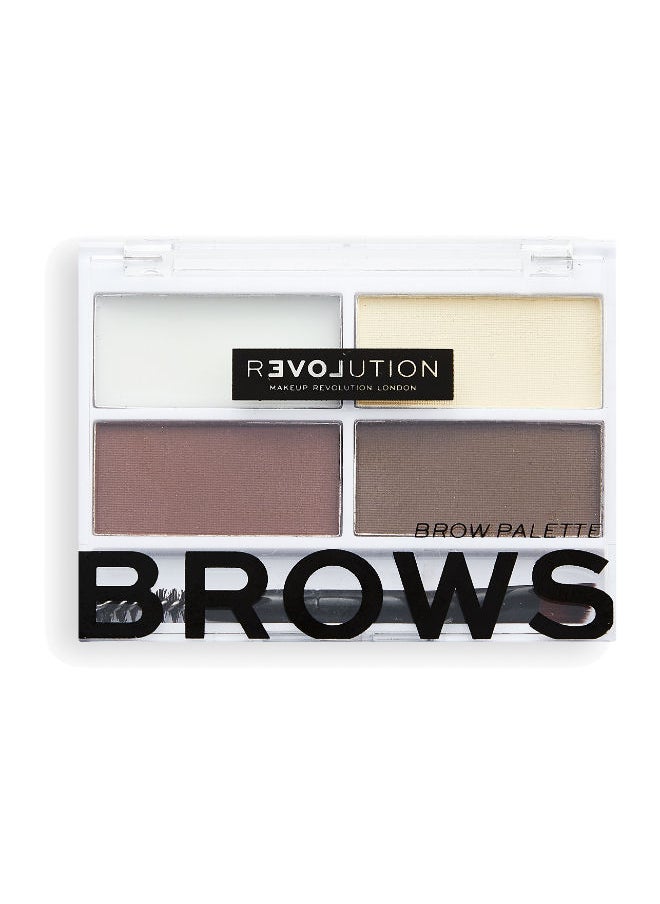 REVOLUTION Revolution Relove Colour Cult Brow Palette Dark  - Image 2