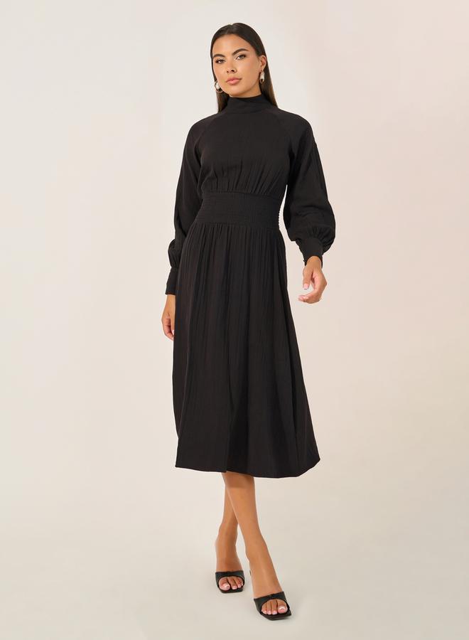 Styli Black Mockneck Dress - Image 2