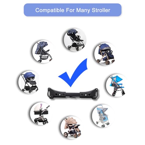ROMIRUS Universal Stroller Cart Connectors Stroller Side by Side Pushchair Connectors Twin Stroller Connectors Pack of 3 - Image 3