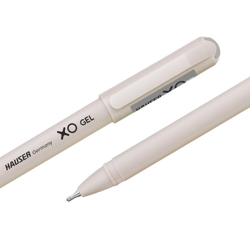 Hauser Xo Gel Pen Jar Pack | Tip Size 0.7 Mm | Sleek Body & Minimalistic Design | Matt Finish | Solid Body Type | Low Viscosity Ink | Ultra Durable Tip | Blue Ink, Set Of 25 Pcs x 2 Packs - Image 4