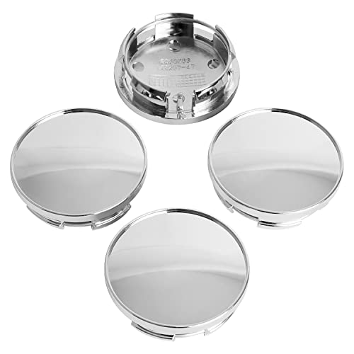 KitsPro 2.5Inch 63MM Wheel Center Caps for Dodge RAM 6KF18TRMAA Rim Hub Caps, Pack of 4 (Chrome, Outer 63MM, Inner 56MM) - Image 1