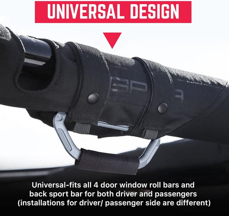 GPCA GP Grip Grab Handles - Durable Aluminum Jeep Accessories with Utility Pockets - Image 4