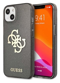 جس حافظة حماية لامعة بالكامل من البولي يوريثين الحراري بشعار 4G لجوال ايفون 13 (6.1 انش) من جيس - اسود  - Image 2