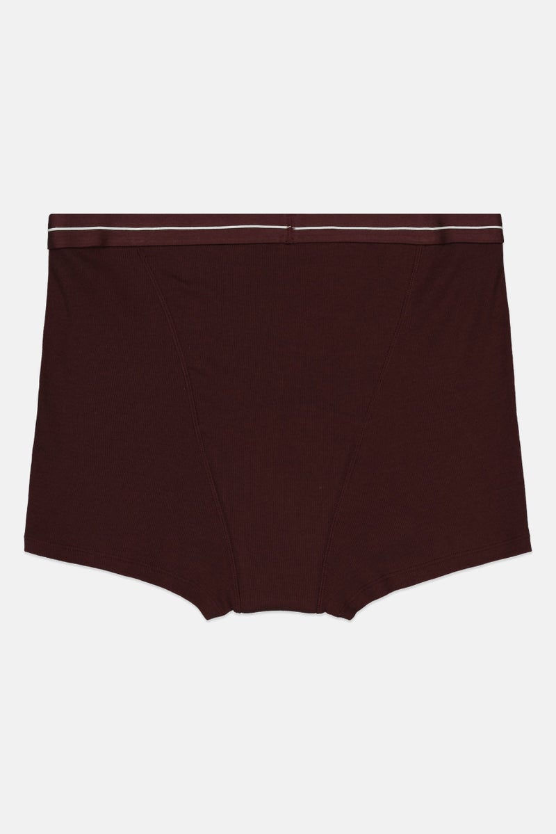 Undiz x Dont Call Me Jennyfer Women Graphic Print Boyshort, Faded Maroon - Image 3