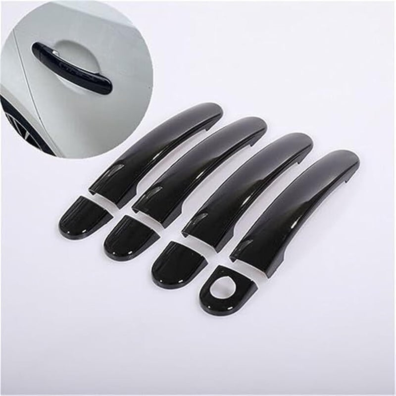 Wivplex Black Car Door Handle Covers for Seat Leon MK2 - Image 4