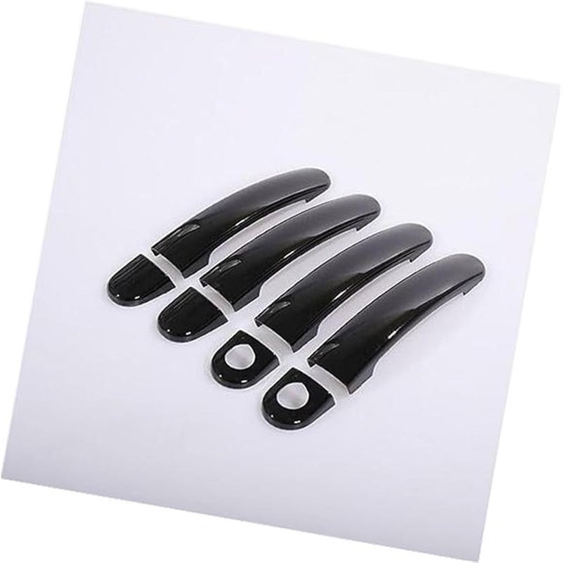 Wivplex Black Car Door Handle Covers for Seat Leon MK2 - Image 1