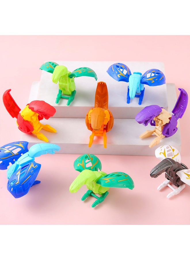 null - Children's Deformed Dinosaur Egg Toy Simulation Dinosaur Deformed Egg Boy Deformed Gashapon Kindergarten Small Gift Wholesale-Color:Transformed Dinosaur Eggs - Image 1