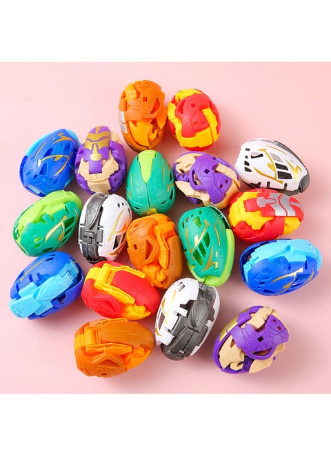 Children's Deformed Dinosaur Egg Toy Simulation Dinosaur Deformed Egg Boy Deformed Gashapon Kindergarten Small Gift Wholesale-Color:Transformed Dinosaur Eggs