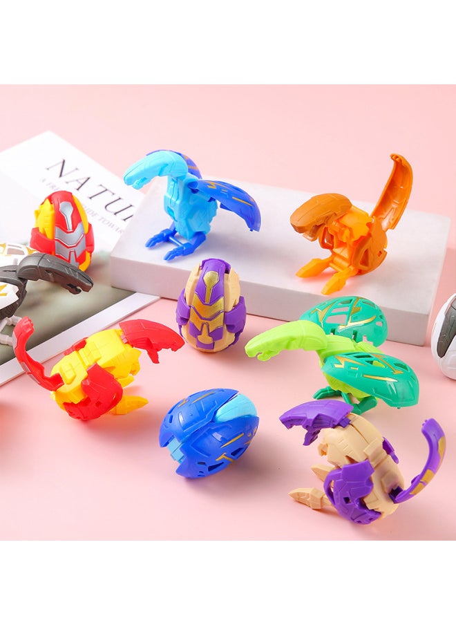 null - Children's Deformed Dinosaur Egg Toy Simulation Dinosaur Deformed Egg Boy Deformed Gashapon Kindergarten Small Gift Wholesale-Color:Transformed Dinosaur Eggs - Image 1