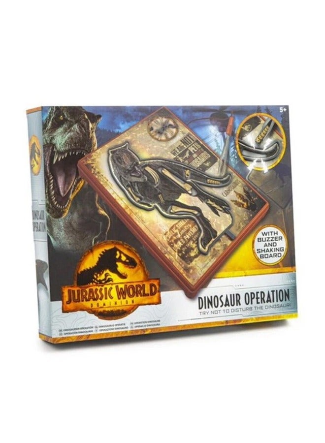 JURASSIC WORLD Dinosaur Operation Game – Steady Hand Electronic Game with Buzzing Board & Dinosaur Bones | Fun Family Game for Kids Age 5+ - Image 4